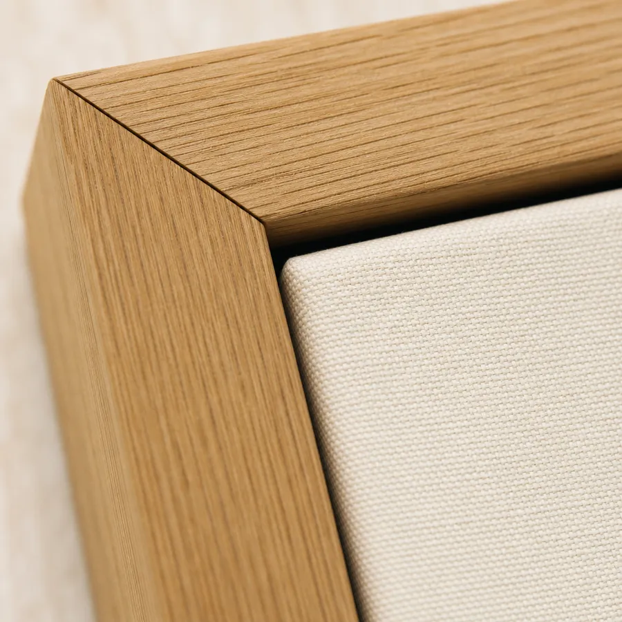 Illustrative generated detail: Frame corner study